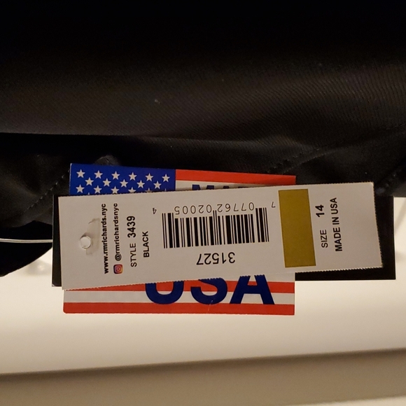 Plus Size R&M Richard's One-shoulder Rhinestone-Embellished Dress Size 14 - Picture 4 of 6